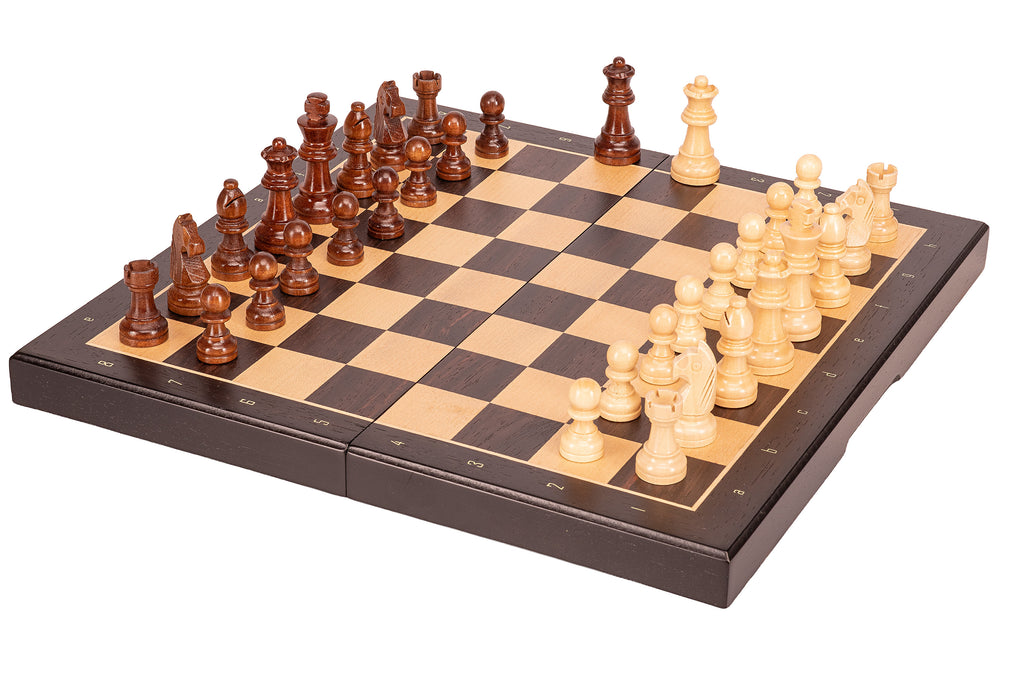 Magnetic Travel Chess Set — Black, 33×33 cm Wooden Folding Case – image 14