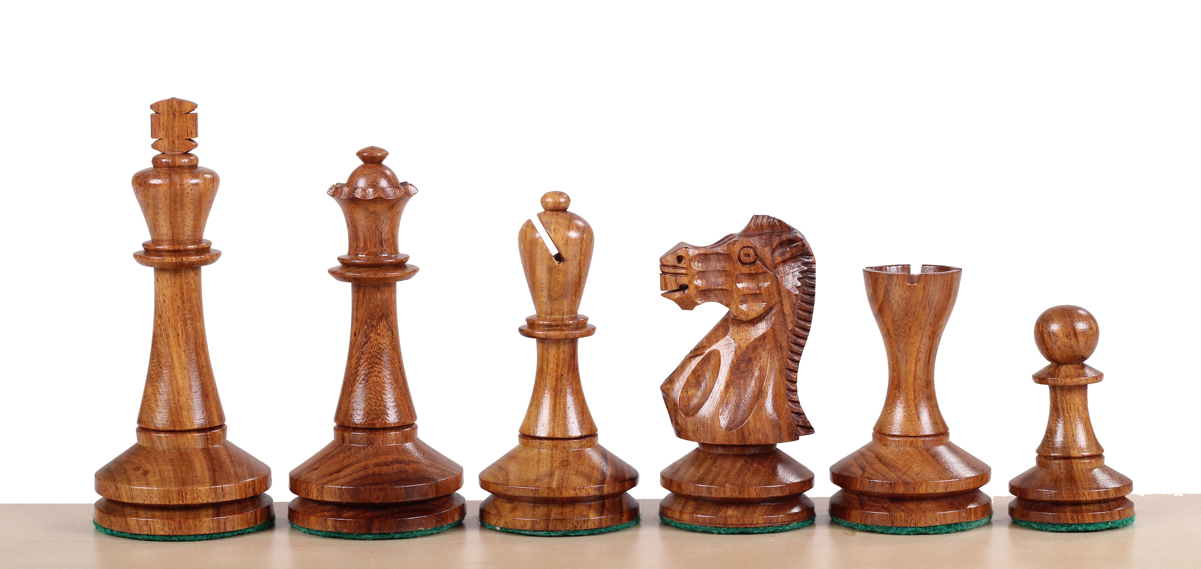 Blackmore Chess Pieces 3.75" – Acacia & Boxwood Weighted Premium Set – image 2