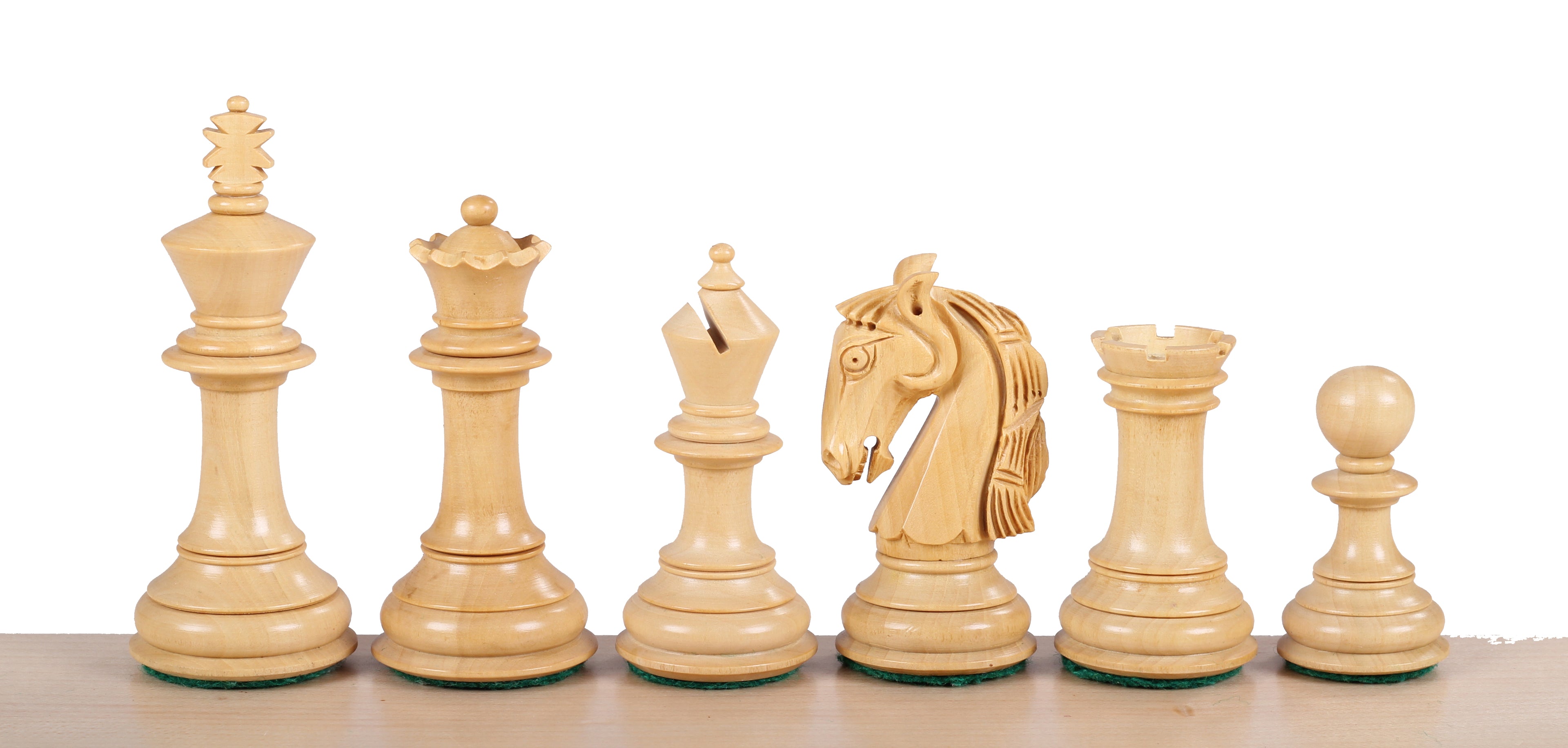 Colombian Chess Pieces 4" – Acacia & Boxwood Weighted Premium Set – image 2