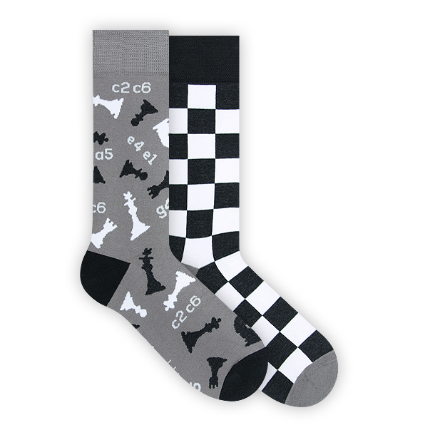 Nanushki Chess Socks – Size 44–46 (Large)