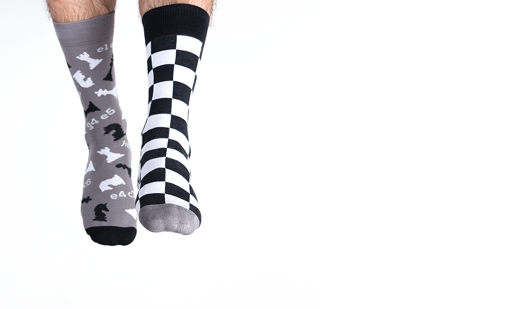 Nanushki Chess Socks – Size 36–39 (Small) – image 3