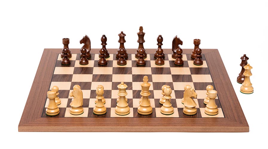 DGT Walnut Chess Board – Non-Electronic, Tournament Quality