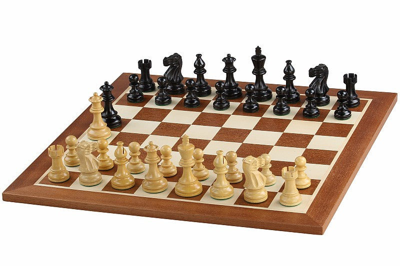 Classic Black Tournament Chess Set - Complete with Board and Pieces – image 2