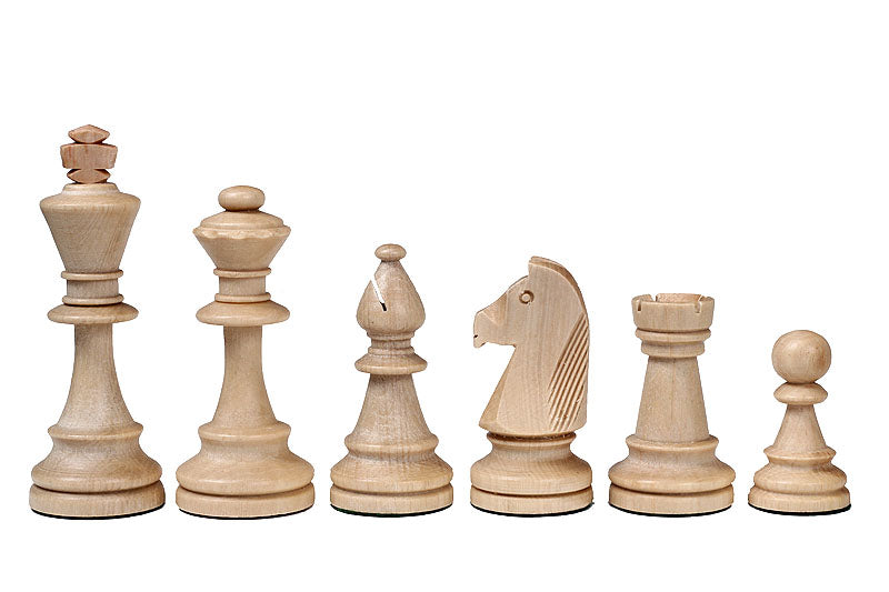 Staunton No.6 Chess Pieces 96mm – Budget Carved Wooden Set – image 2