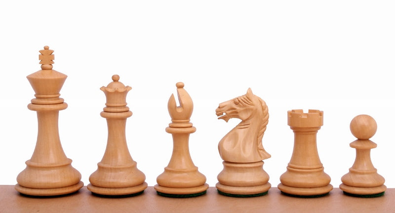 Supreme Indian Ebonised Chess Pieces 4 inch - Hand-Carved Wood – image 3