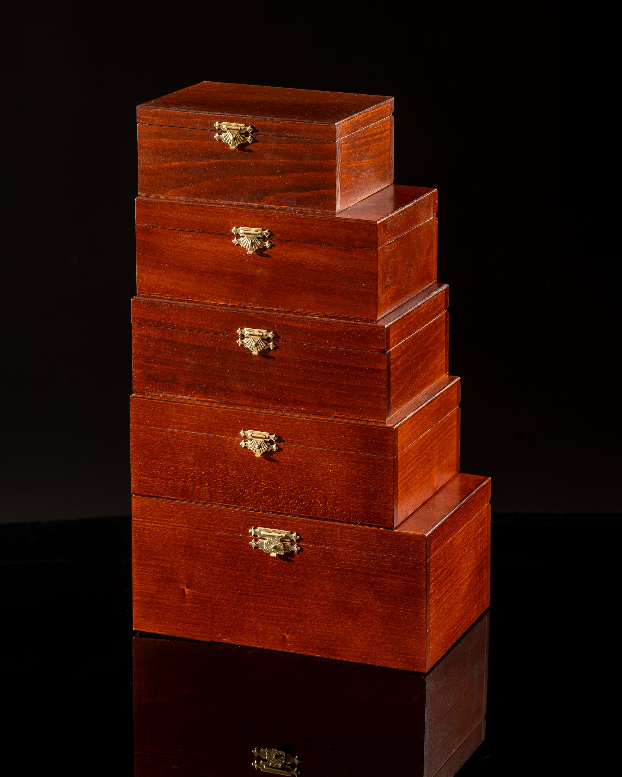 Chess Pieces Storage Box – Dark Wood Case for Staunton No.5