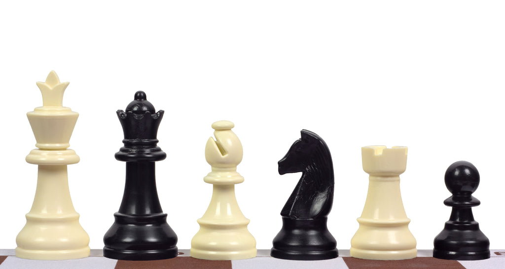Staunton Plastic Chess Pieces 95mm King – Large Tournament No.6