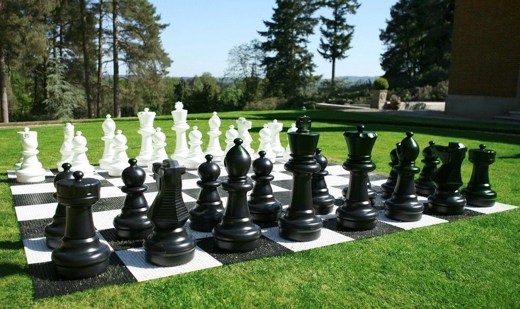 Garden Chess Set Giant 64cm with Plastic Board - Complete Outdoor Weather-Resistant – image 5
