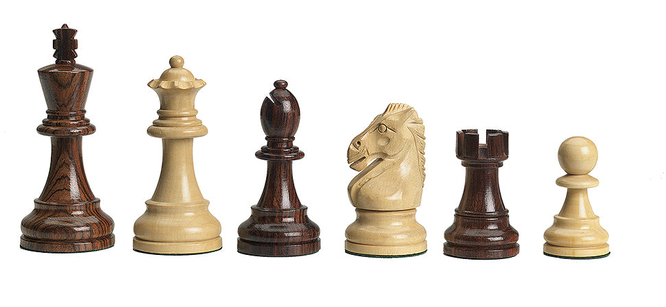 DGT Electronic Royal Chess Pieces - Weighted Rosewood Set with Extra Queens